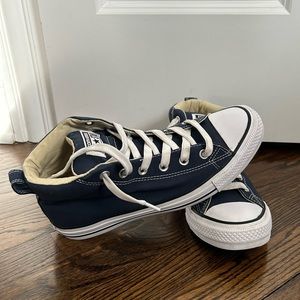 Converse Chuck Taylor Malden Street Mid Shoe Canvas Navy Men Size 8